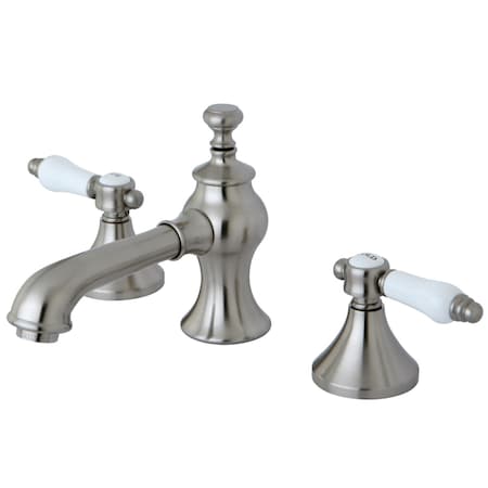 Kingston Brass KC7068BPL 8" Widespread Bathroom Faucet, Brushed Nickel KC7068BPL